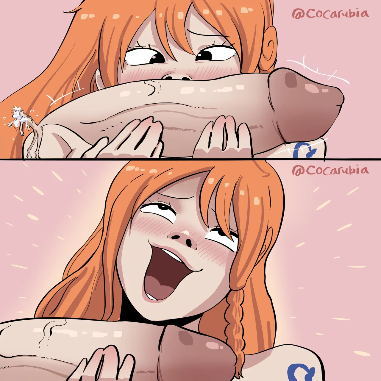 Gear 5 Luffy x Giantess Nami page 9 full