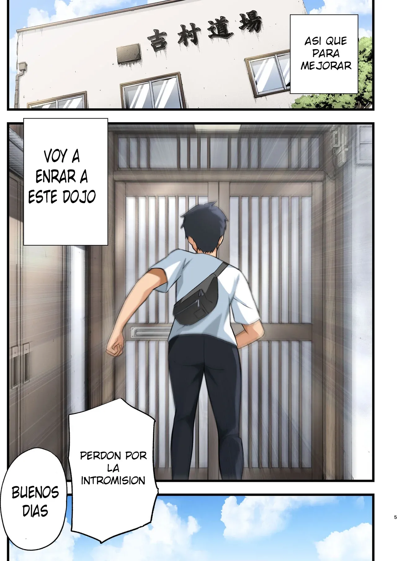 Tatakae! Yoshimura-san! 1 ~Otoko wa Full Bokki Oazuke NTR~｜¡Pelea! ¡Yoshimura-san! 1 ~Hombre con Pene Erecto en Espera~ page 4 full