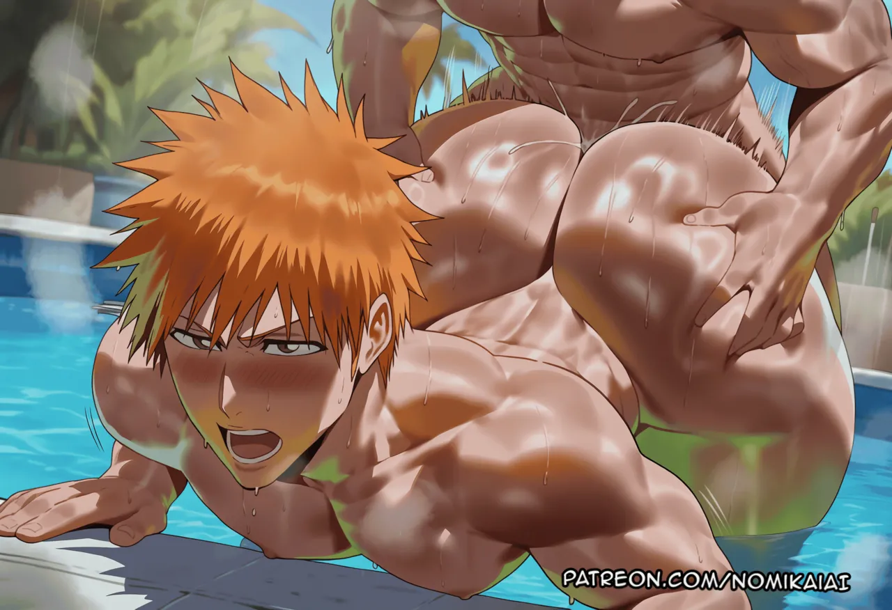 Nomi Kai Ichigo Kurosaki in the pool 🏊🍑 page 3 full