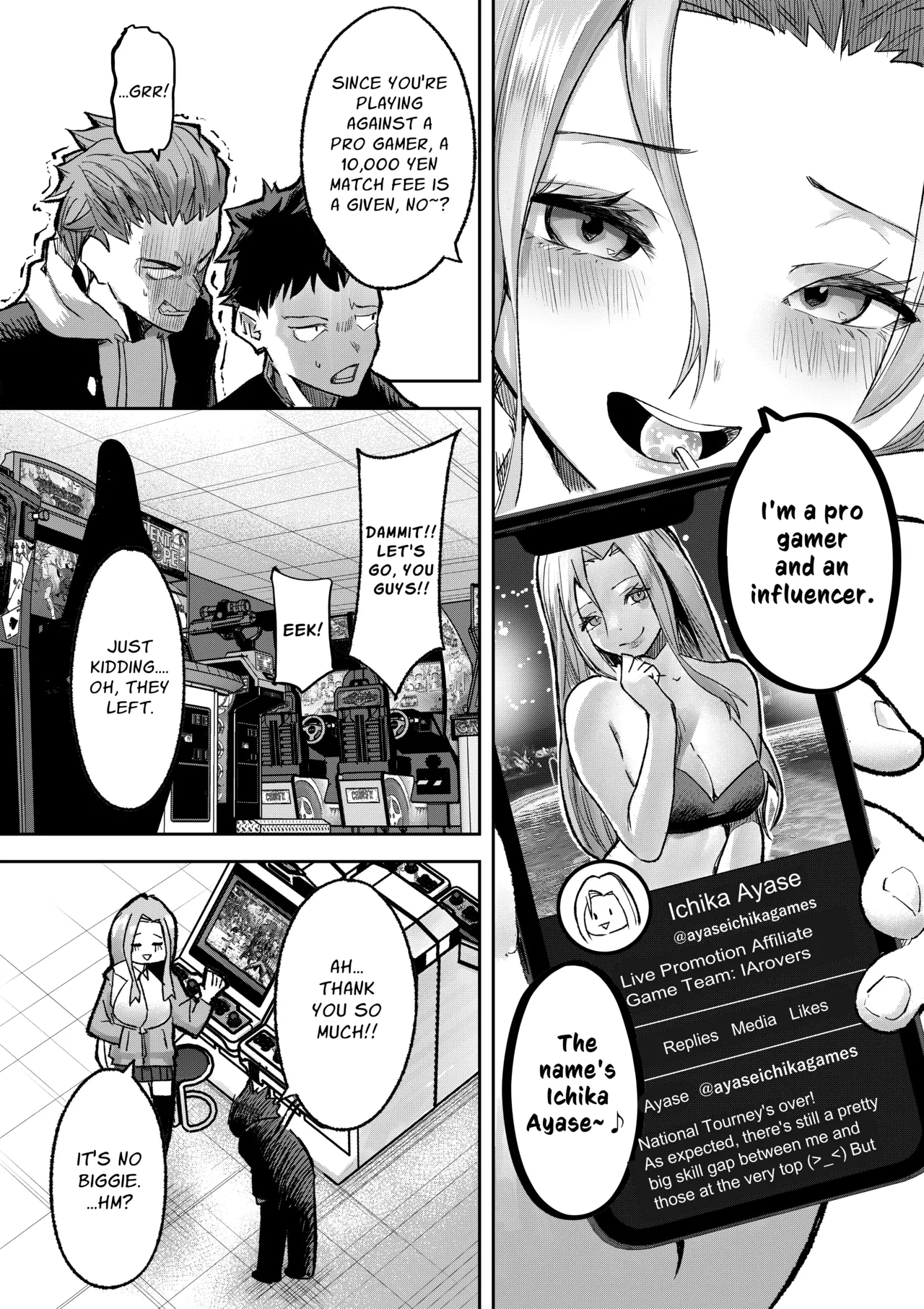 Gal Pro Gamer-sama no Nama Oppai wo Fan no Mae de Sarashite Yaru yo | I'll Expose The Pro Gamer Gal's Breasts Before Her Fans page 9 full