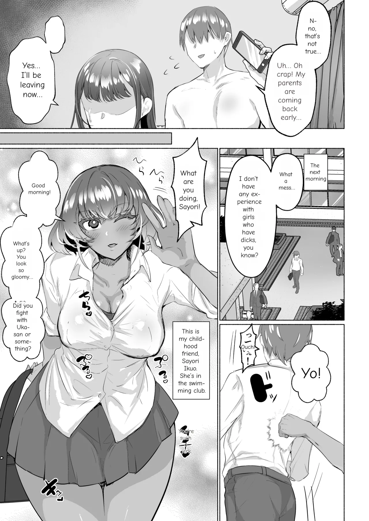 Seiso Kanojo no Noumiso ga Nietagiru Futanari Kintama ni Okasarete Osananajimi kara Kaasan made Shuui no Mesu Subete Kuichirakasu Yarichin Osu ni Natteru... page 7 full