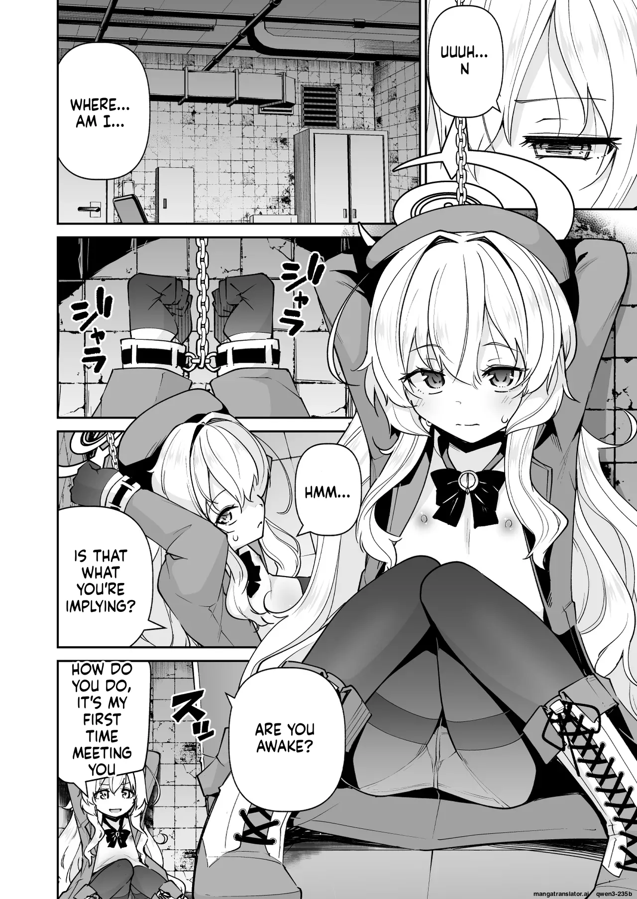 Niyaniya Kyouju ha Tsukamari mashita. page 3 full