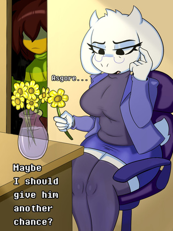 Toriel x Kris Comic. cover