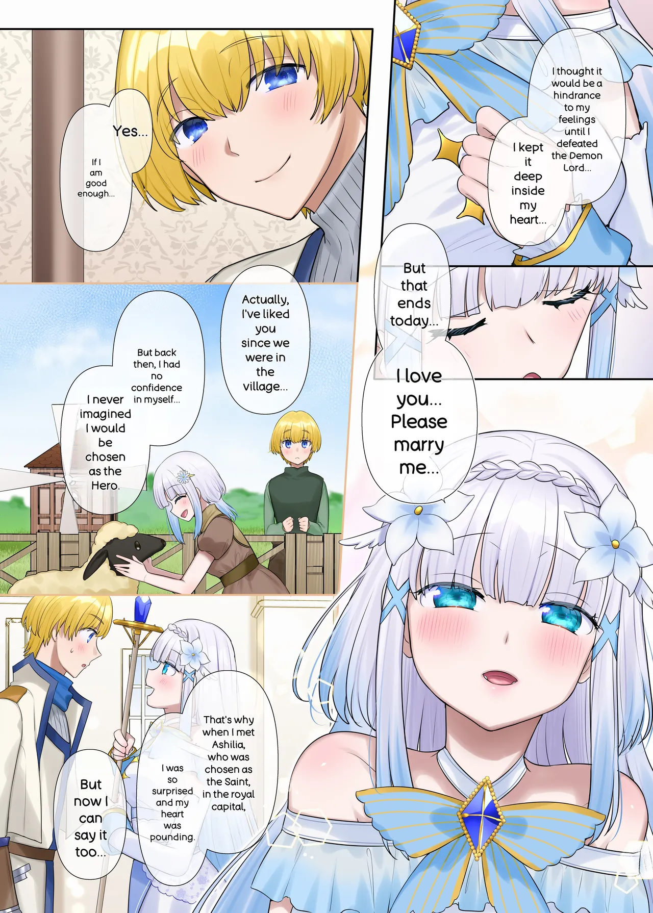 Maou no Sakuryaku ~Juurin Sareshi Seijo to Yuusha no Tamashii~ | The Demon King's scheme. ~The trampled souls of the saint and the hero.~ page 7 full