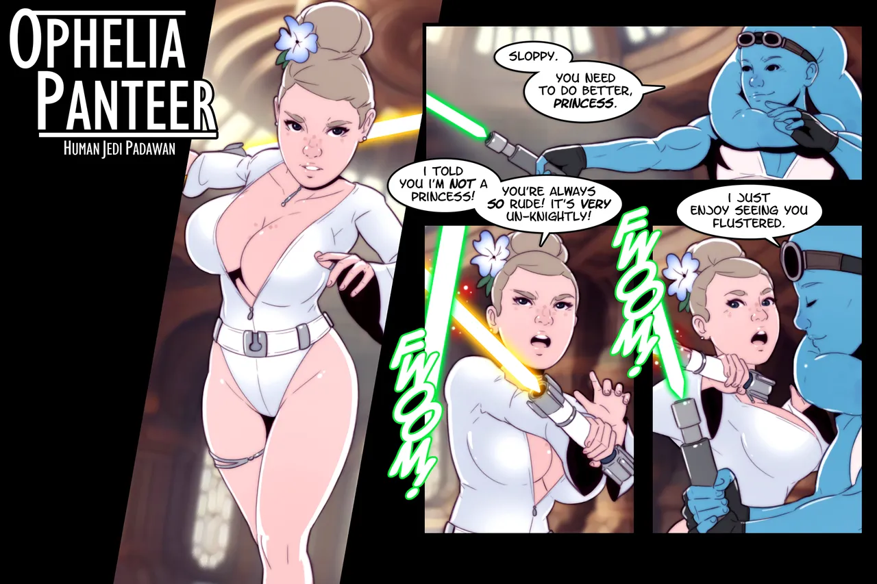 Ophelia Panteer - Alderaanian princess padawan page 1 full