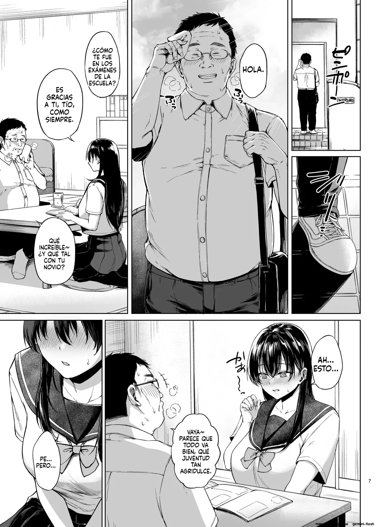 Bakunyuu Yuutousei ni Hitsuyou na Chinpo no Obenkyou Zenpen page 7 full