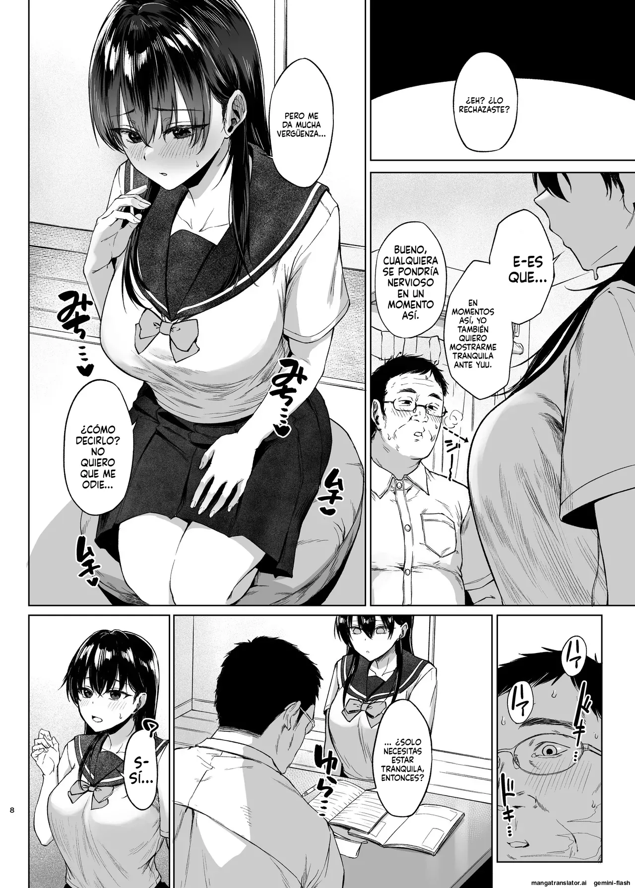Bakunyuu Yuutousei ni Hitsuyou na Chinpo no Obenkyou Zenpen page 8 full