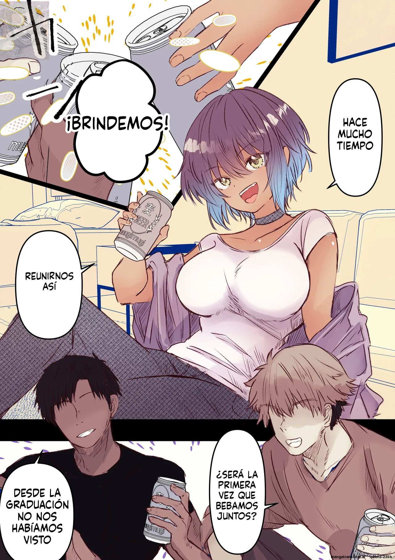 Boyish de Kyonyuu na Kanojo ga Mukashi no Otoko Tomodachi to Nomikai ni Itta Kiri page 2 full