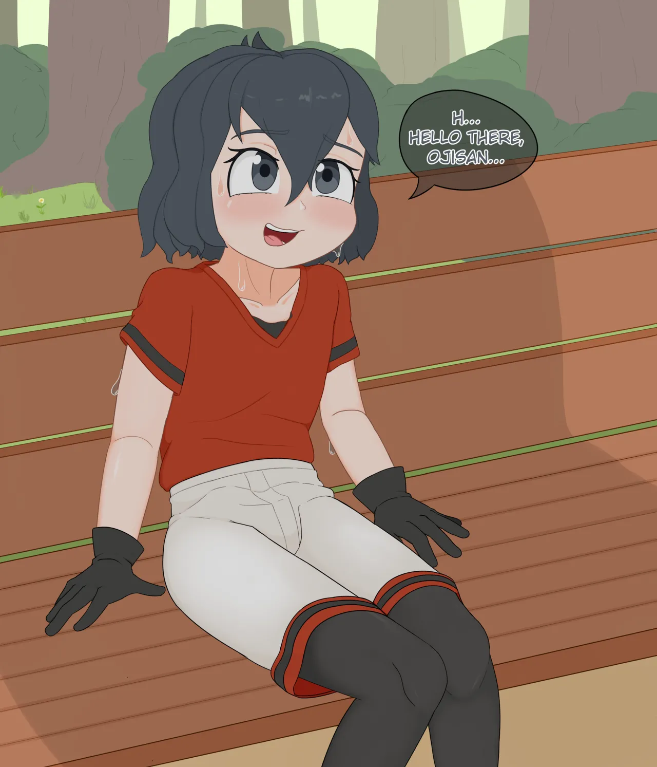 Sitting with Kaban-chan! page 1 full