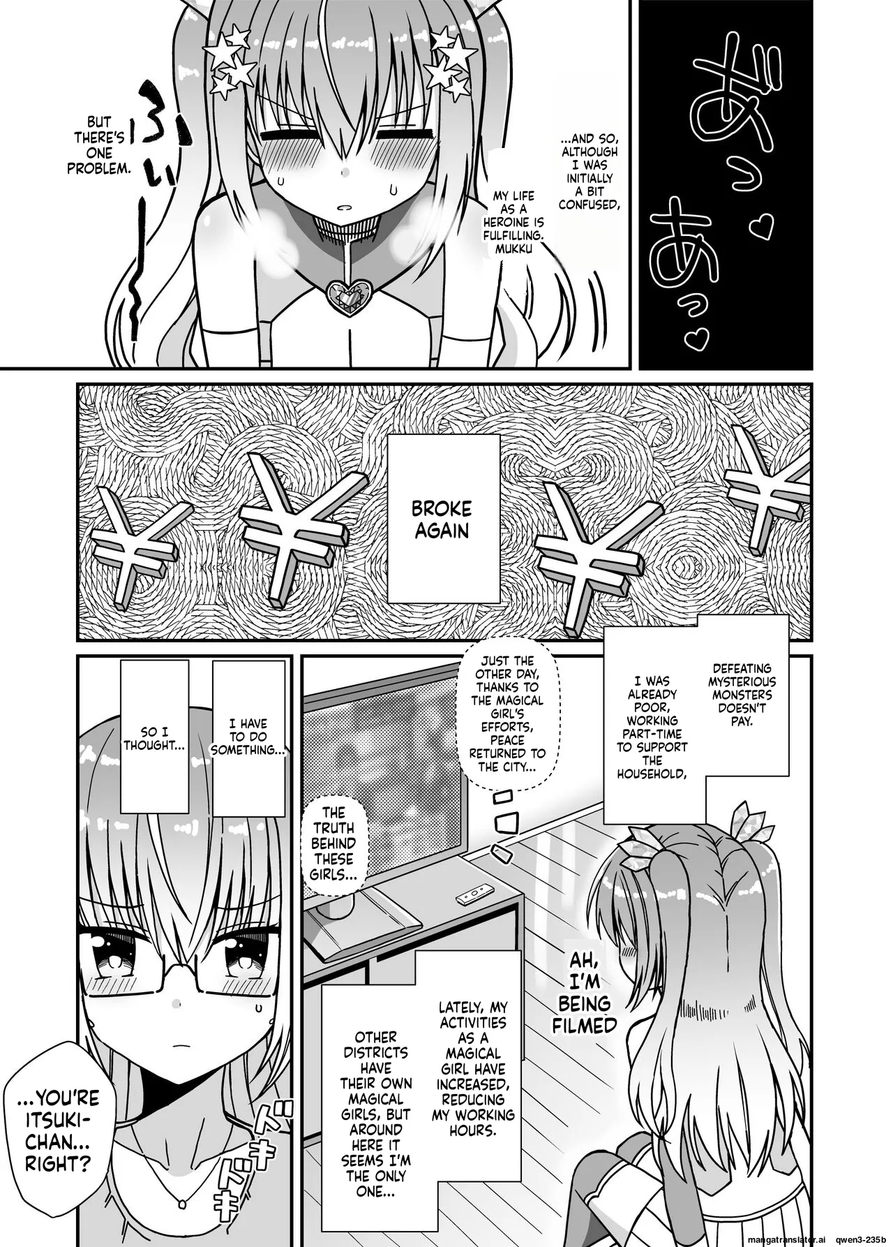 Nyotaika Shite Henshin Heroine ni Natta kedo Kinketsu na no de Karada wo Uttara Mesu ni Sareta page 6 full