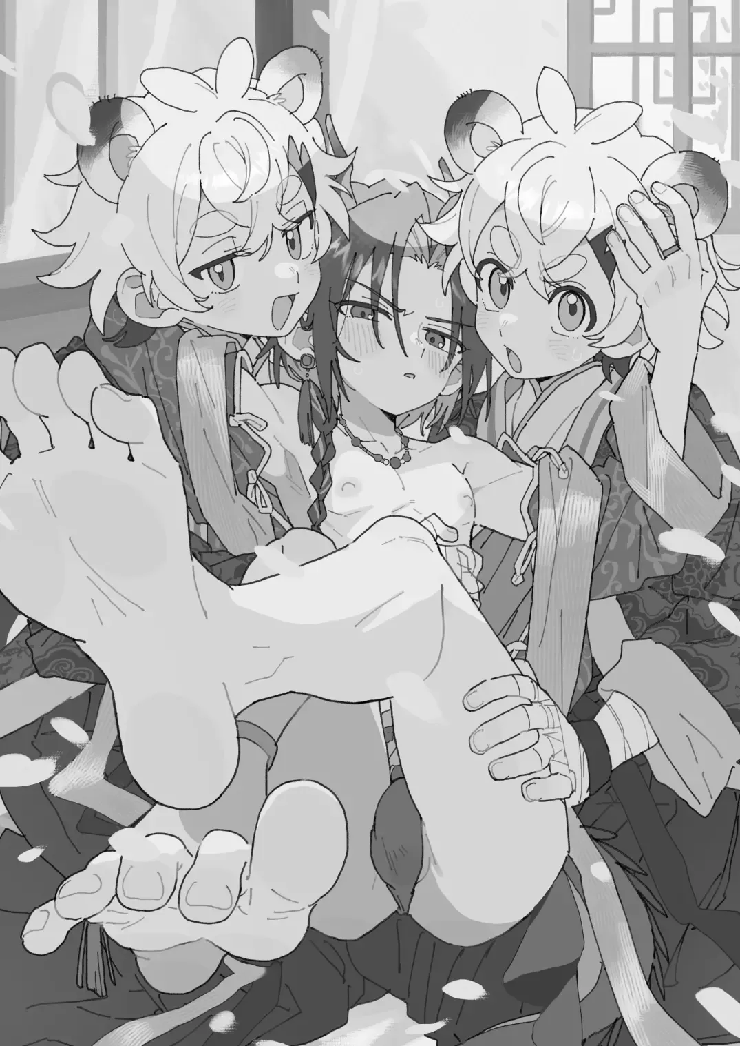 Byakko-kun to Seiryuu 3 ~Byakko Bunshin Hen~ | 백호 군과 청룡 3 ~백호 분신 편~ page 2 full