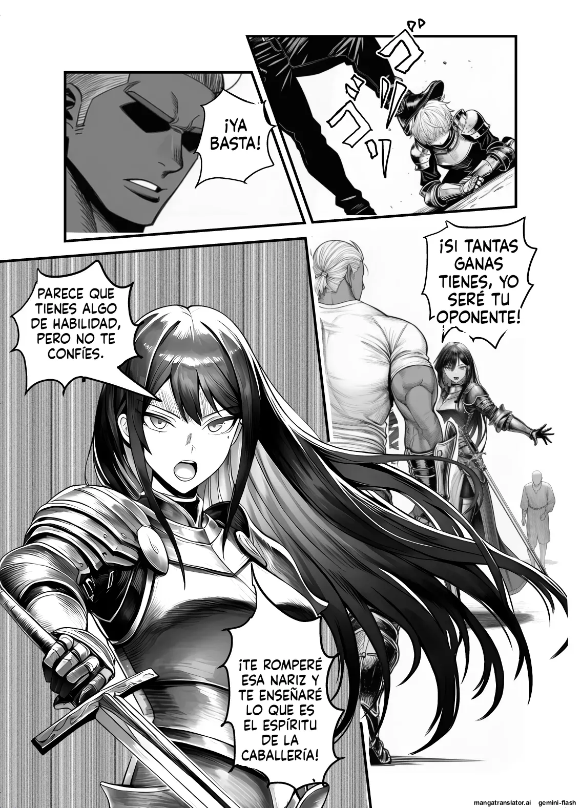 Comandante Caballero Femenina, Caída Femenina de Sumisión NTR-El día en que la líder anhelante Ortina perdió-|Pelotón Bostezo de la Noche page 10 full