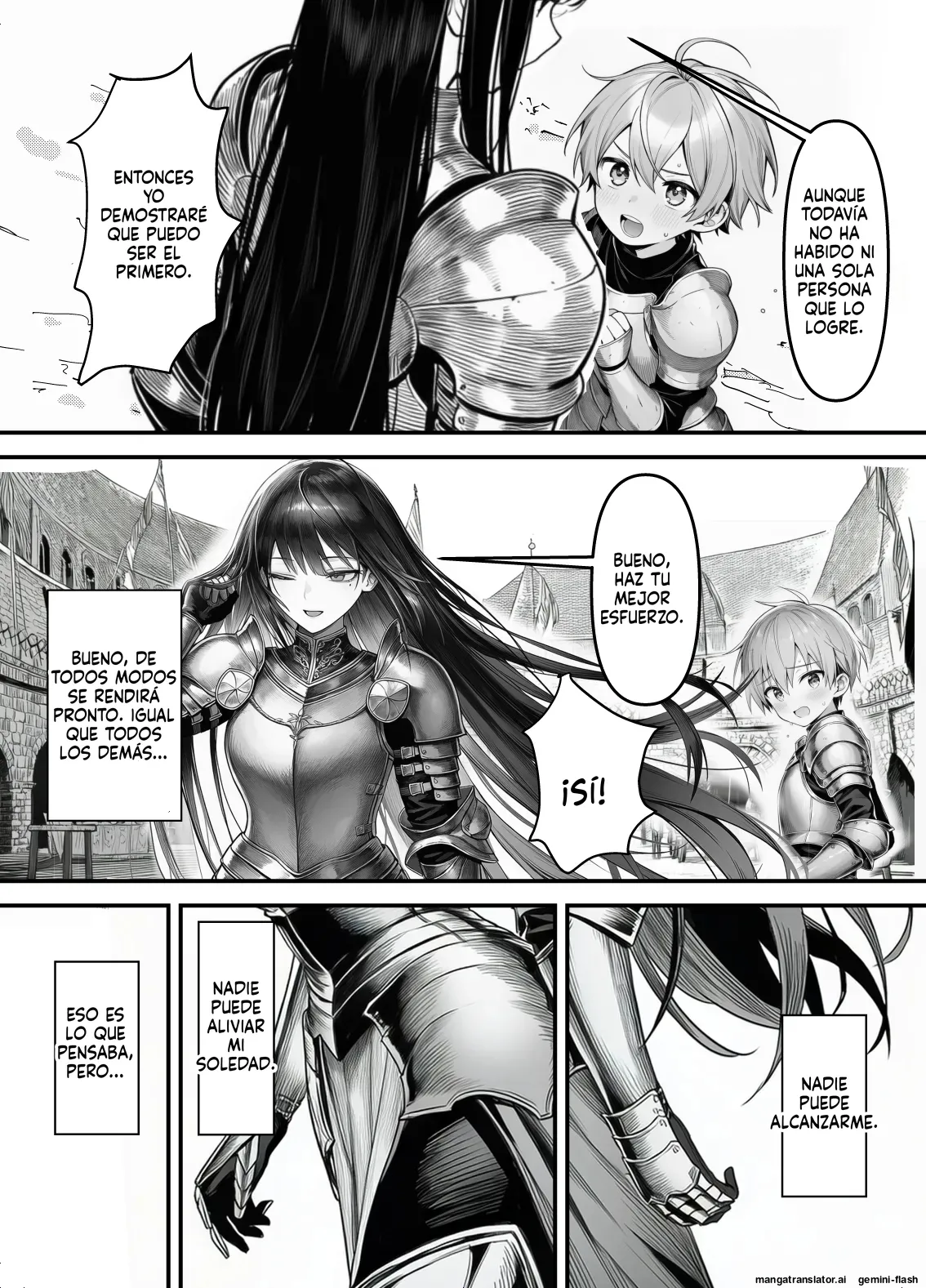 Comandante Caballero Femenina, Caída Femenina de Sumisión NTR-El día en que la líder anhelante Ortina perdió-|Pelotón Bostezo de la Noche page 6 full