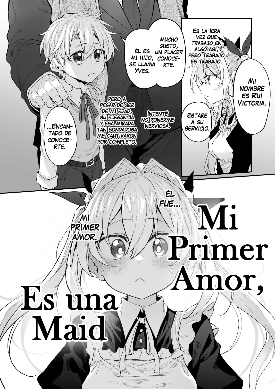 Hatsukoi Maid - First Love Maid 2 ~Watashi no Hatsukoi Obocchama no Goshujin-sama ni Choukyou Sareru Wake ga nai~｜Mi 1er Amor es una Maid 2 ~No permitiré que castiguen a mi primer amor, mi joven amo, mientras yo esté aquí~ page 5 full