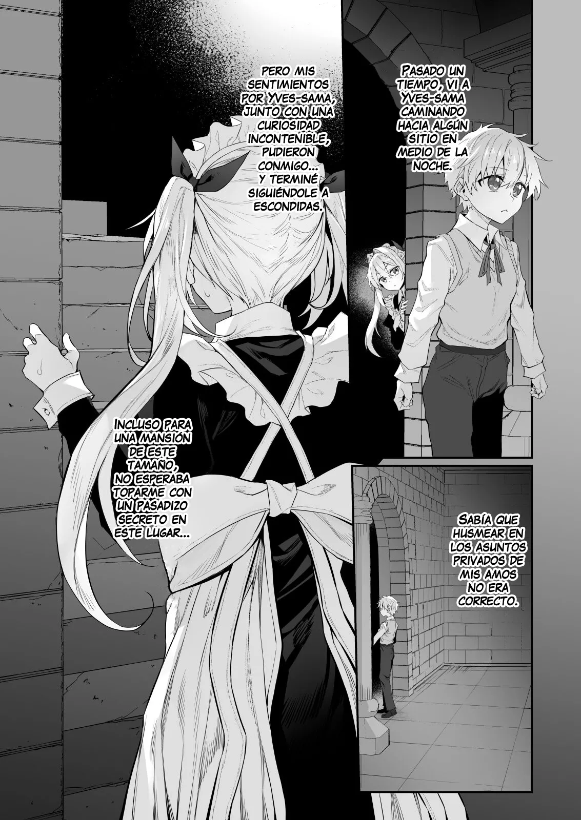 Hatsukoi Maid - First Love Maid 2 ~Watashi no Hatsukoi Obocchama no Goshujin-sama ni Choukyou Sareru Wake ga nai~｜Mi 1er Amor es una Maid 2 ~No permitiré que castiguen a mi primer amor, mi joven amo, mientras yo esté aquí~ page 7 full