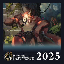 Boys of the Beast World 2025 Masculine Calendar and Pinups