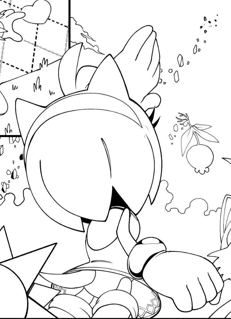 Sonic the Hedgehog IDW &amp; Archie Amy Rose Uncensored Panels page 2 full