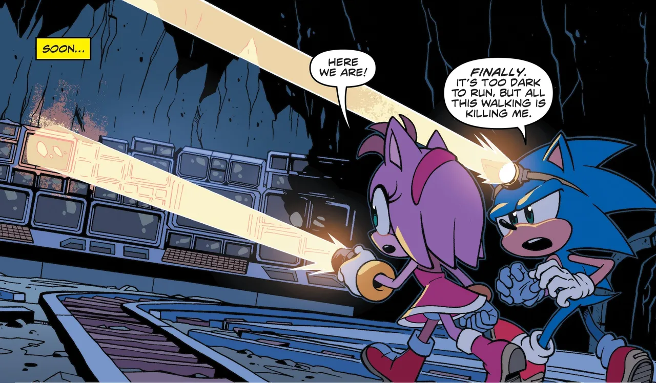 Sonic the Hedgehog IDW &amp; Archie Amy Rose Uncensored Panels page 6 full