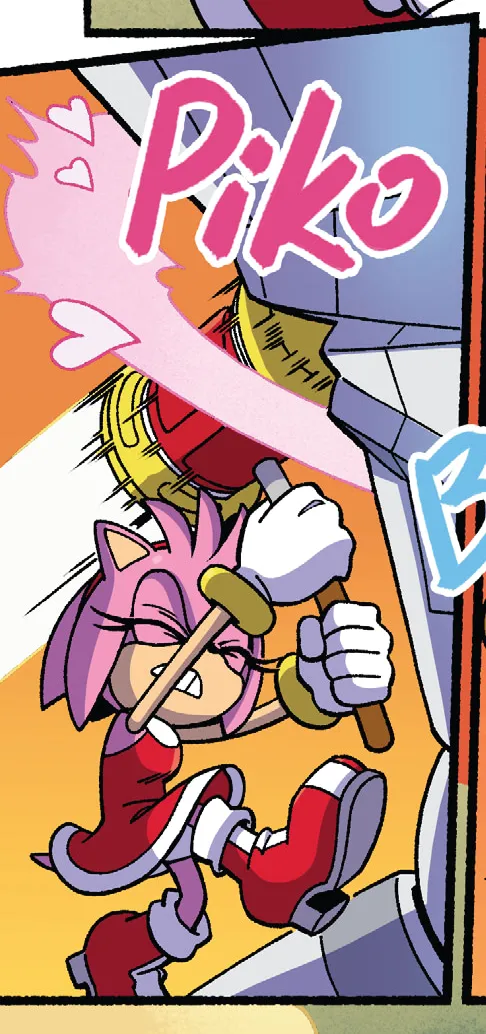 Sonic the Hedgehog IDW &amp; Archie Amy Rose Uncensored Panels page 8 full