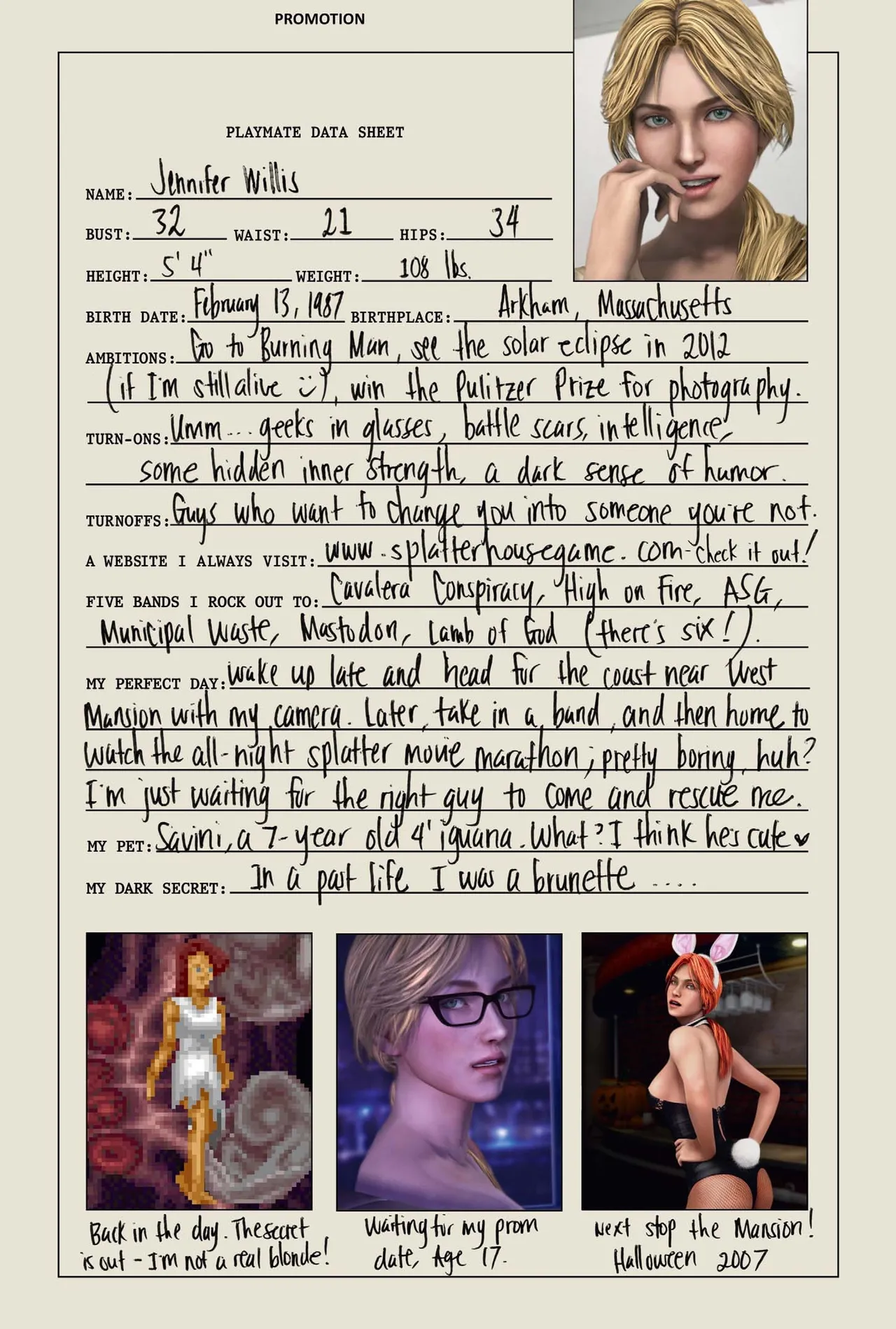Jennifer Willis - Splatterhouse page 5 full