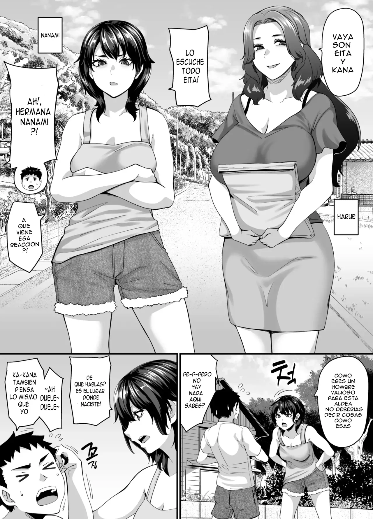 Onna Amarimura no Inshuu ~Otoko wa Juunin Haramasete Ichininmae Toiu Inaka no Fuuchou~｜Costumbre de la aldea con Exceso de Mujeres ~La tendencia rural de que un hombre debe dejar embarazadas a 10 personas para ser un adulto respetable~ page 3 full