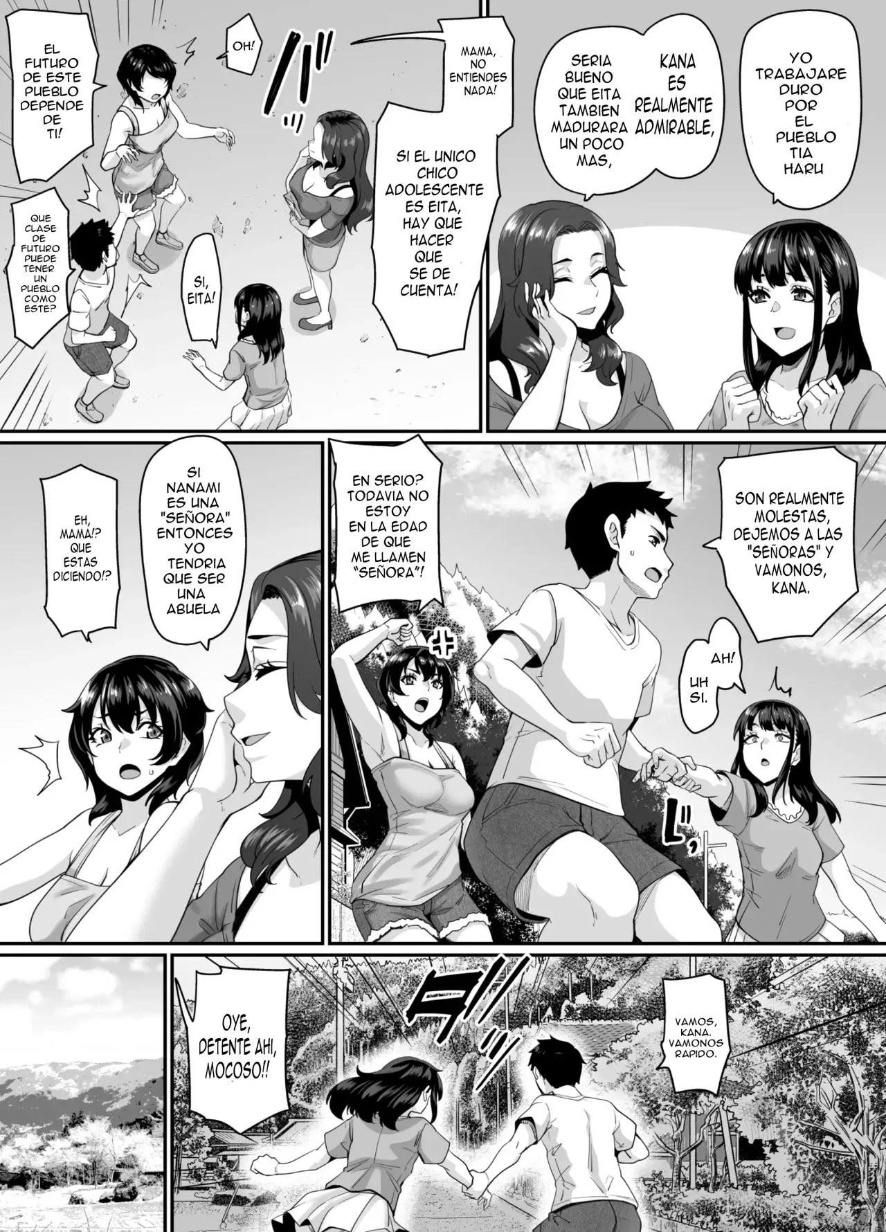 Onna Amarimura no Inshuu ~Otoko wa Juunin Haramasete Ichininmae Toiu Inaka no Fuuchou~｜Costumbre de la aldea con Exceso de Mujeres ~La tendencia rural de que un hombre debe dejar embarazadas a 10 personas para ser un adulto respetable~ page 4 full