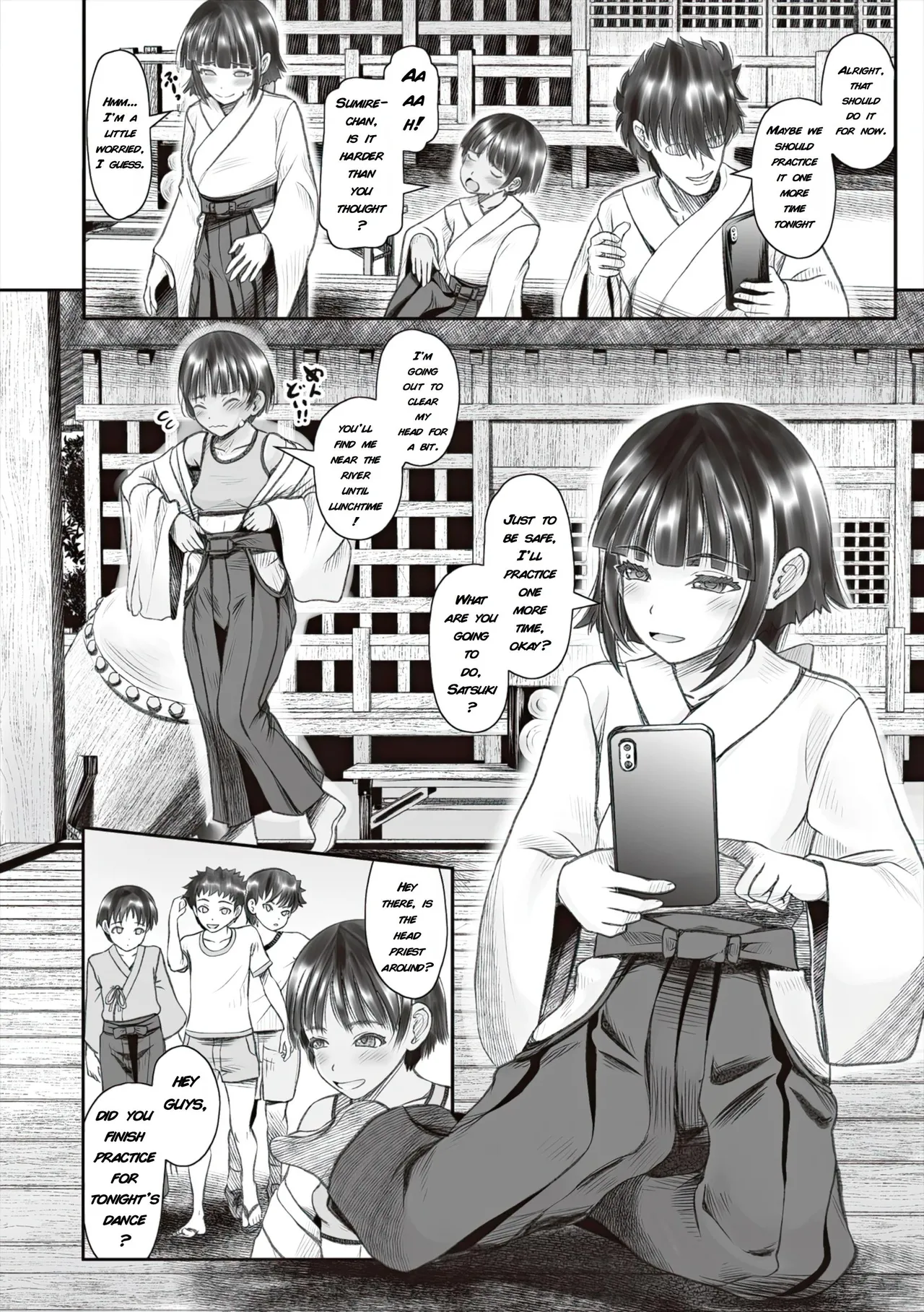 Village of Old Customs: The Strange Festival – Day 2 ~Apprentice Shrine Maiden's Lust Corruption~ | Shoujo Kumikyoku 37 page 4 full