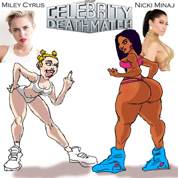 Nicki Minaj vs. Miley Cyrus by BrutalFemtality cover