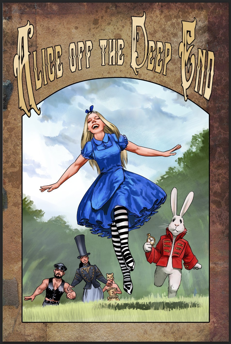 Alice off the deep end 2025 Alice in Wonderland Parody page 1 full