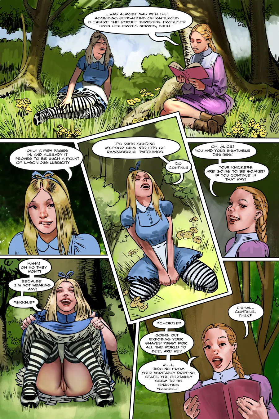Alice off the deep end 2025 Alice in Wonderland Parody page 3 full