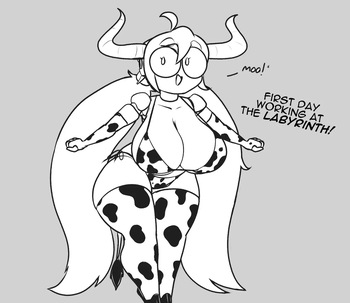 Bit gets a job as a Cow-Girl cover