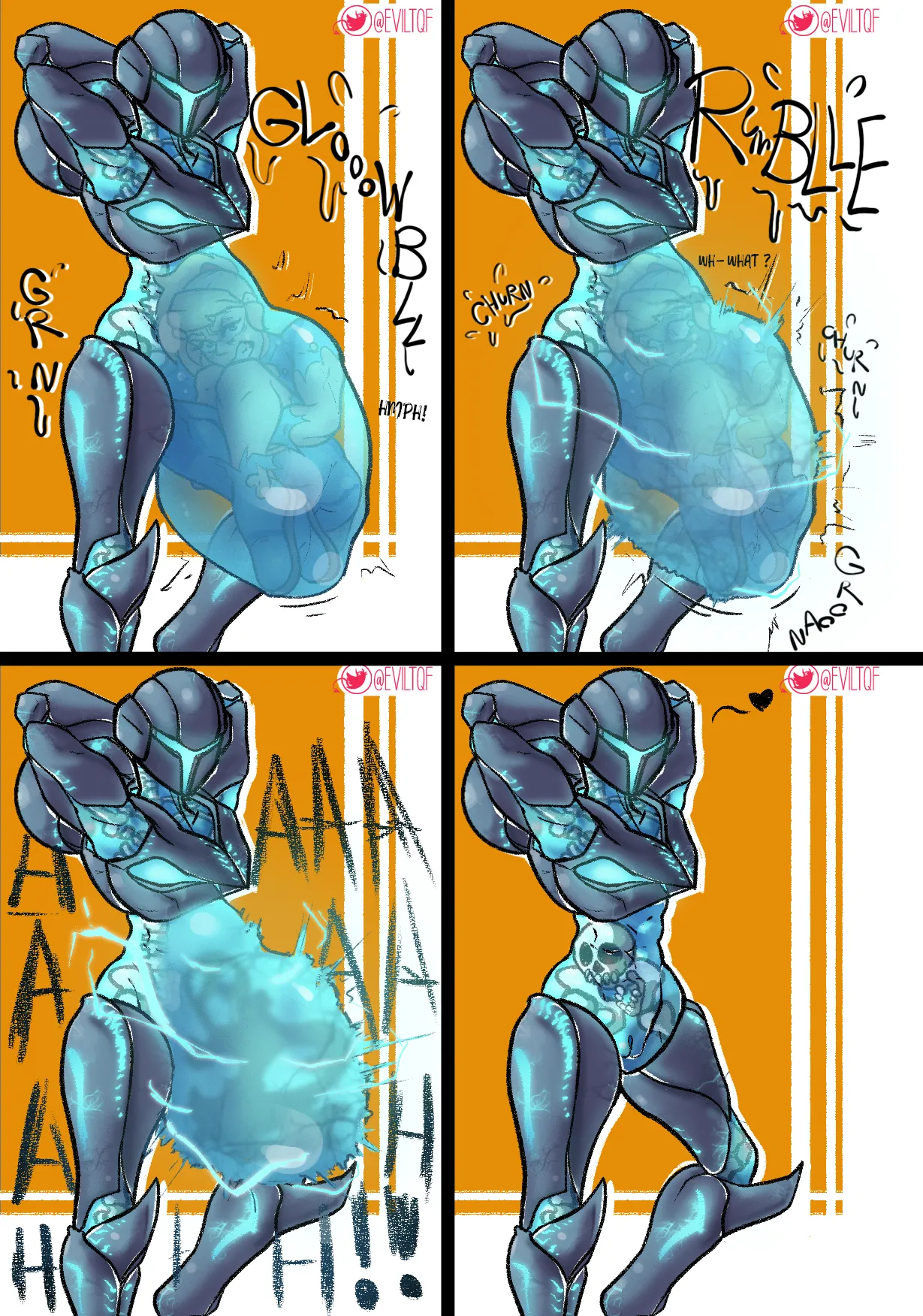 Dark Samus Eats Samus Aran page 8 full