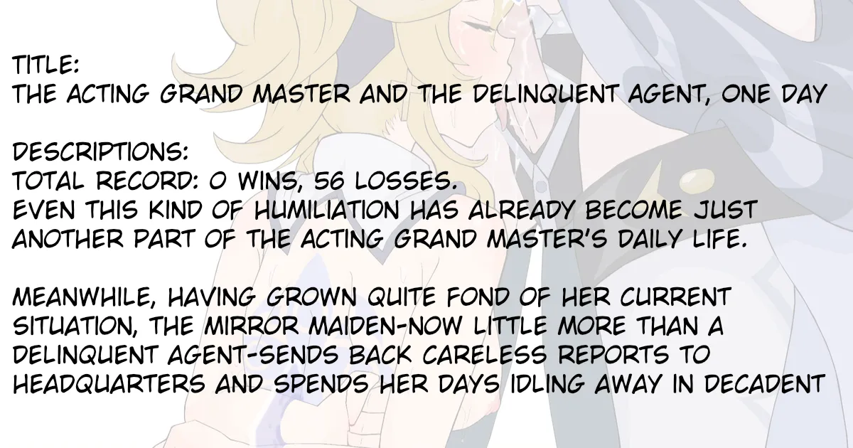 The Acting Grand Master and the Delinquent Agent, One Day page 2 full