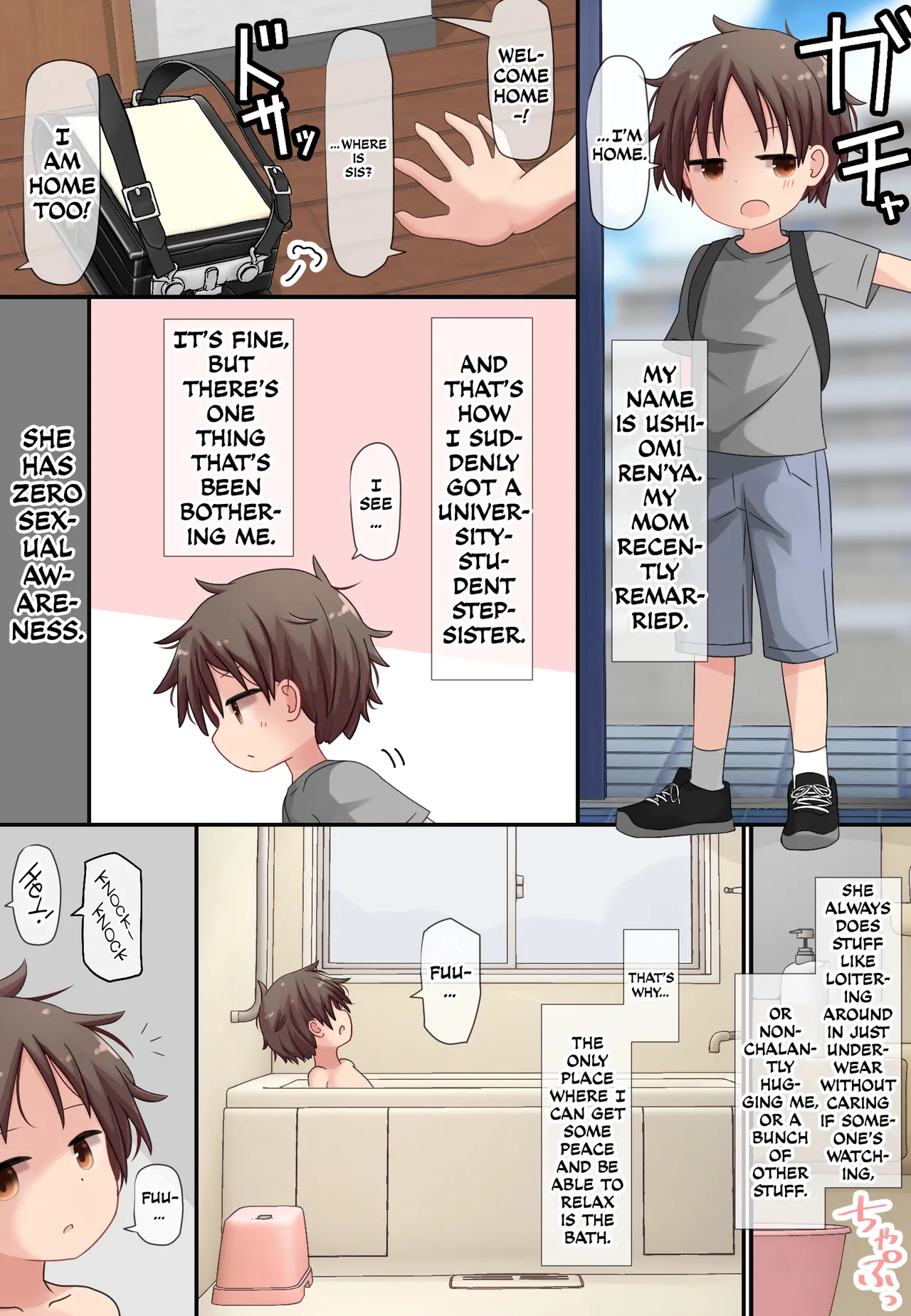 Muchi Onee-san to Shishunki no Shounen | Oblivious Onee-san and Adolescent Boy page 1 full