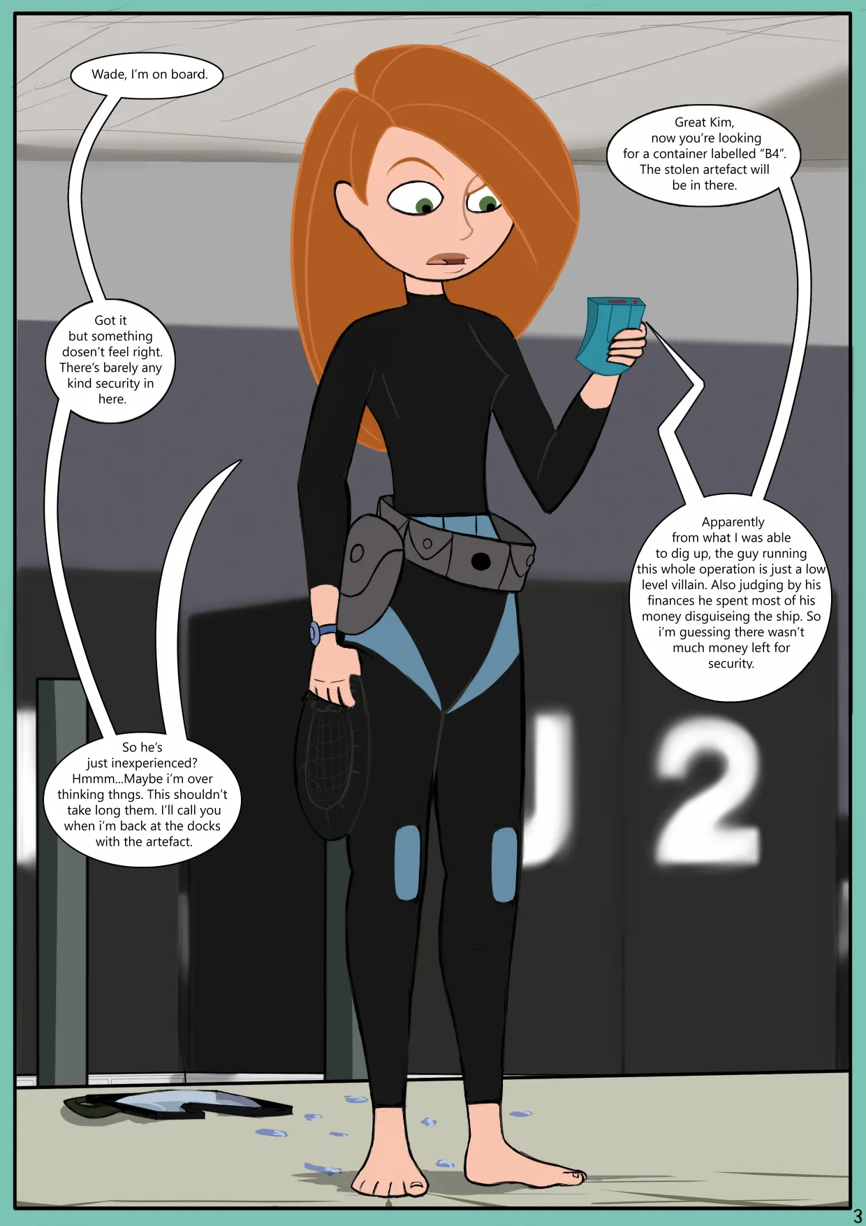 Kenzoe64 - Kim Possible A Mistaken Stowaway page 4 full