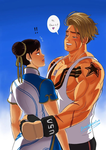 Luke x Chun-Li cover