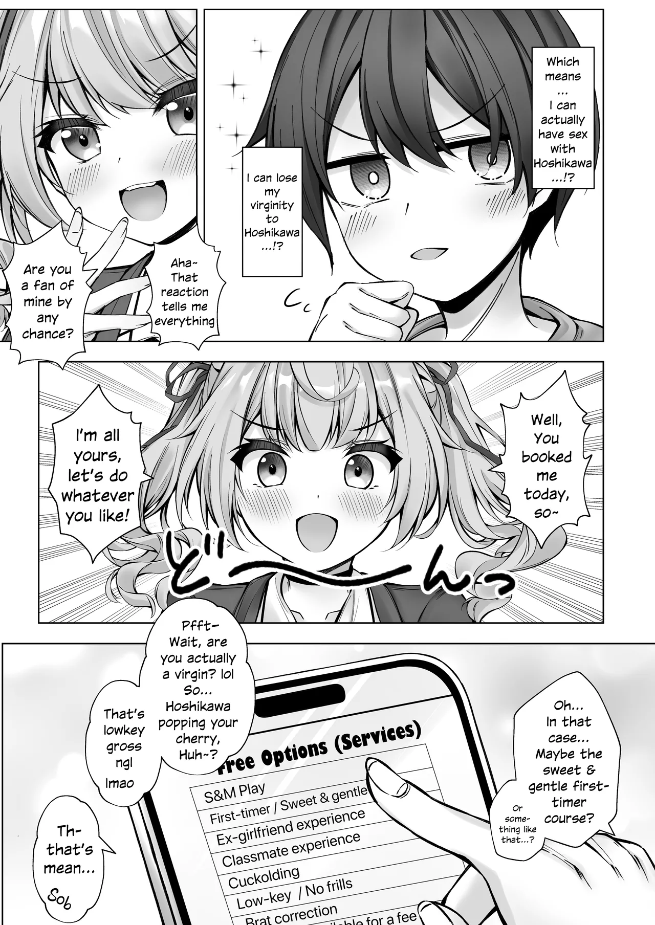 Deriheru Yondara Hochi ga Kita! | I Called an Escort Service And Hoshikawa Showed Up page 8 full