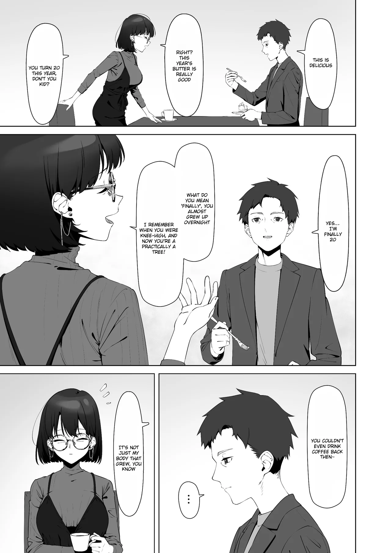 My first sexual experience was with the boss of the cafe I’d been going to for 16 years page 7 full