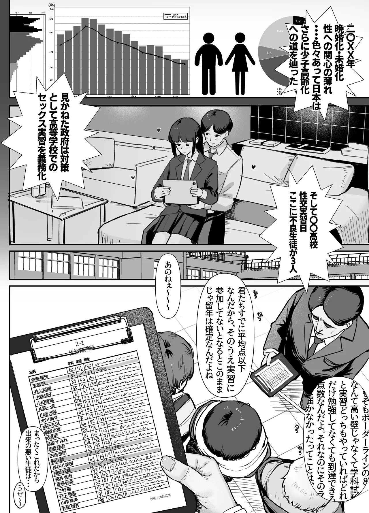 Seikyouiku Jisshuu de 3P Cosplay Ecchi...♡ page 4 full
