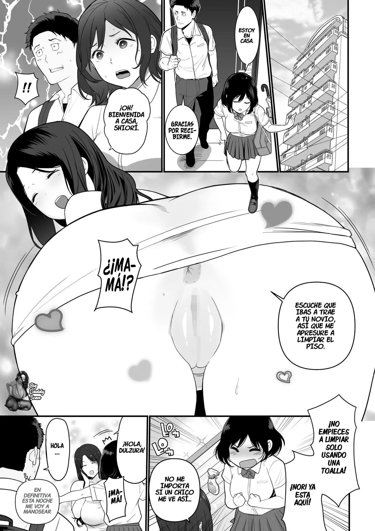 Kanojo no Mama ga H Sugite Gaman Dekinai｜La Mamá De Mi Novia Es Muy Erotica Así Que No Pude Contenerme page 2 full