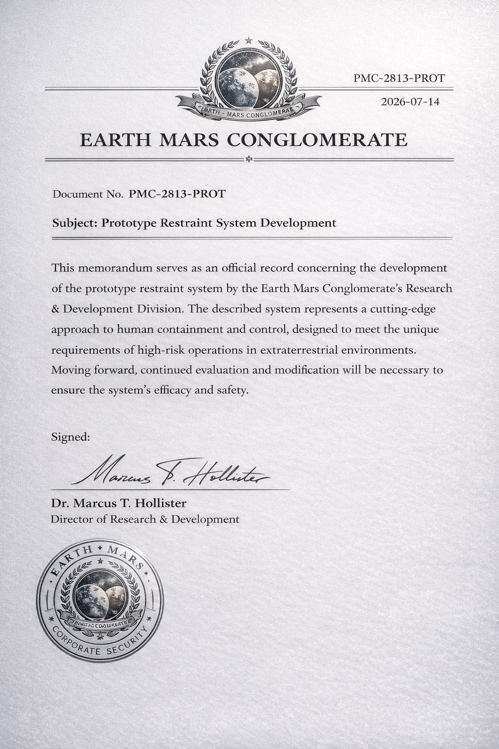 EARTH-MARS CONGLOMERATE page 2 full