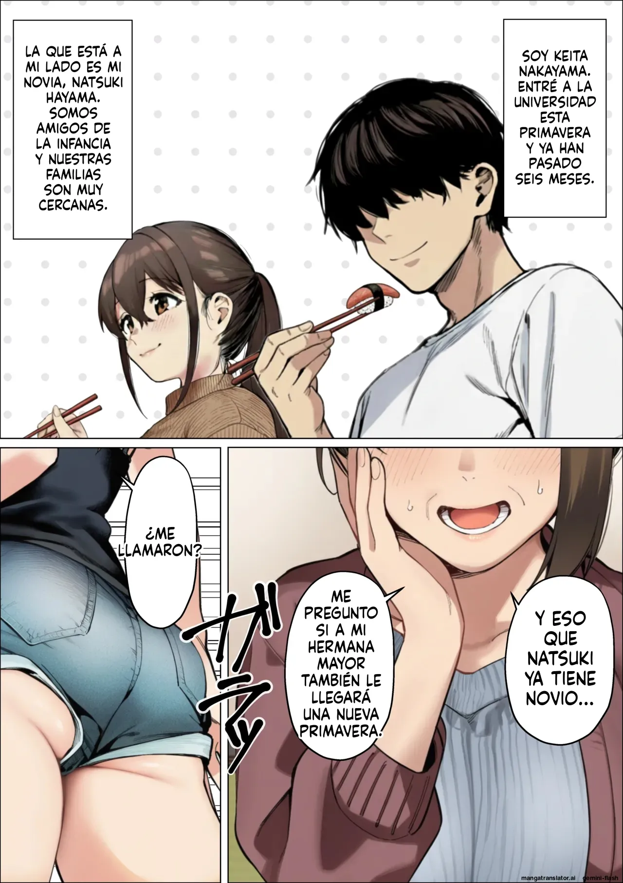 Bare chautte! Kanojo ga irumae de Shin mama onee-san ni kuwareru hanashi  MTL page 3 full