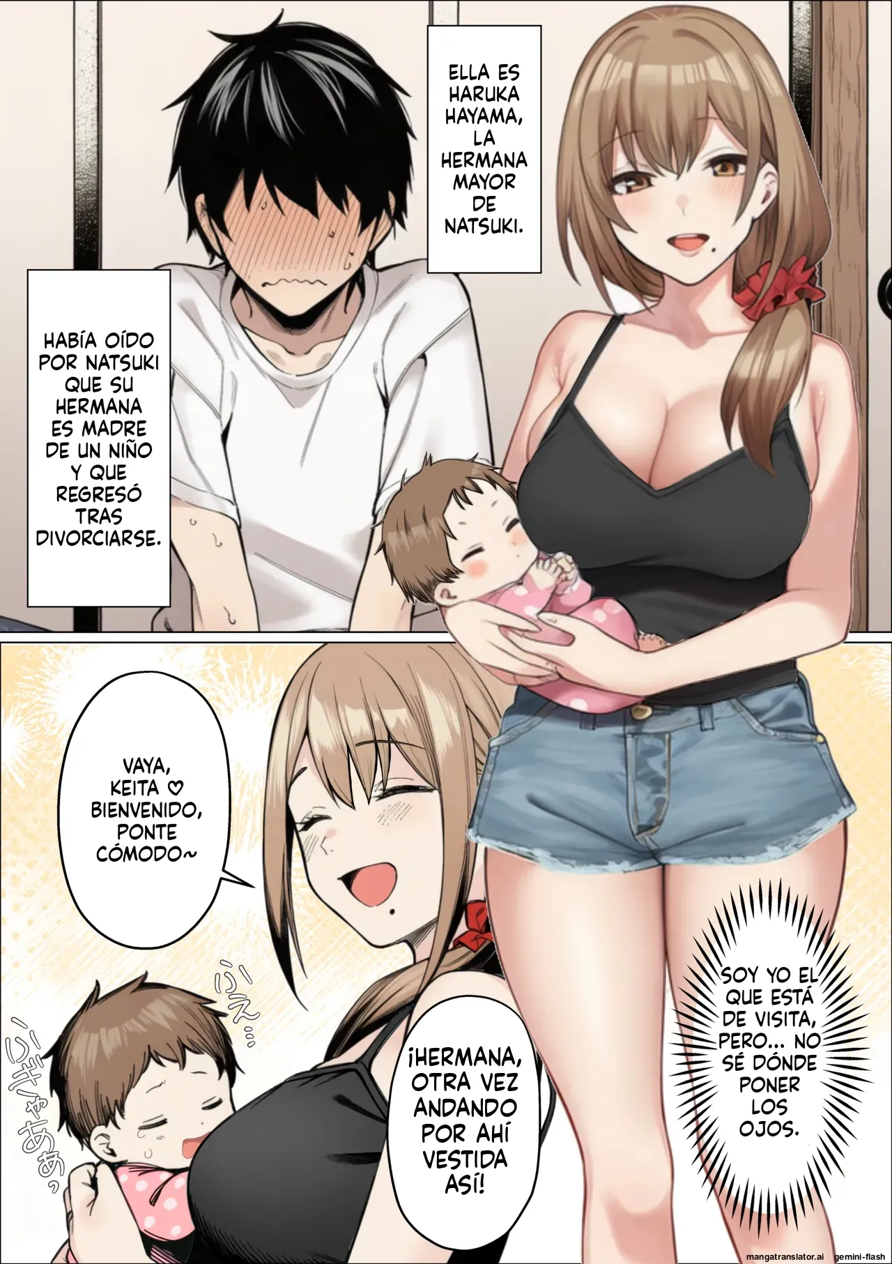 Bare chautte! Kanojo ga irumae de Shin mama onee-san ni kuwareru hanashi  MTL page 4 full