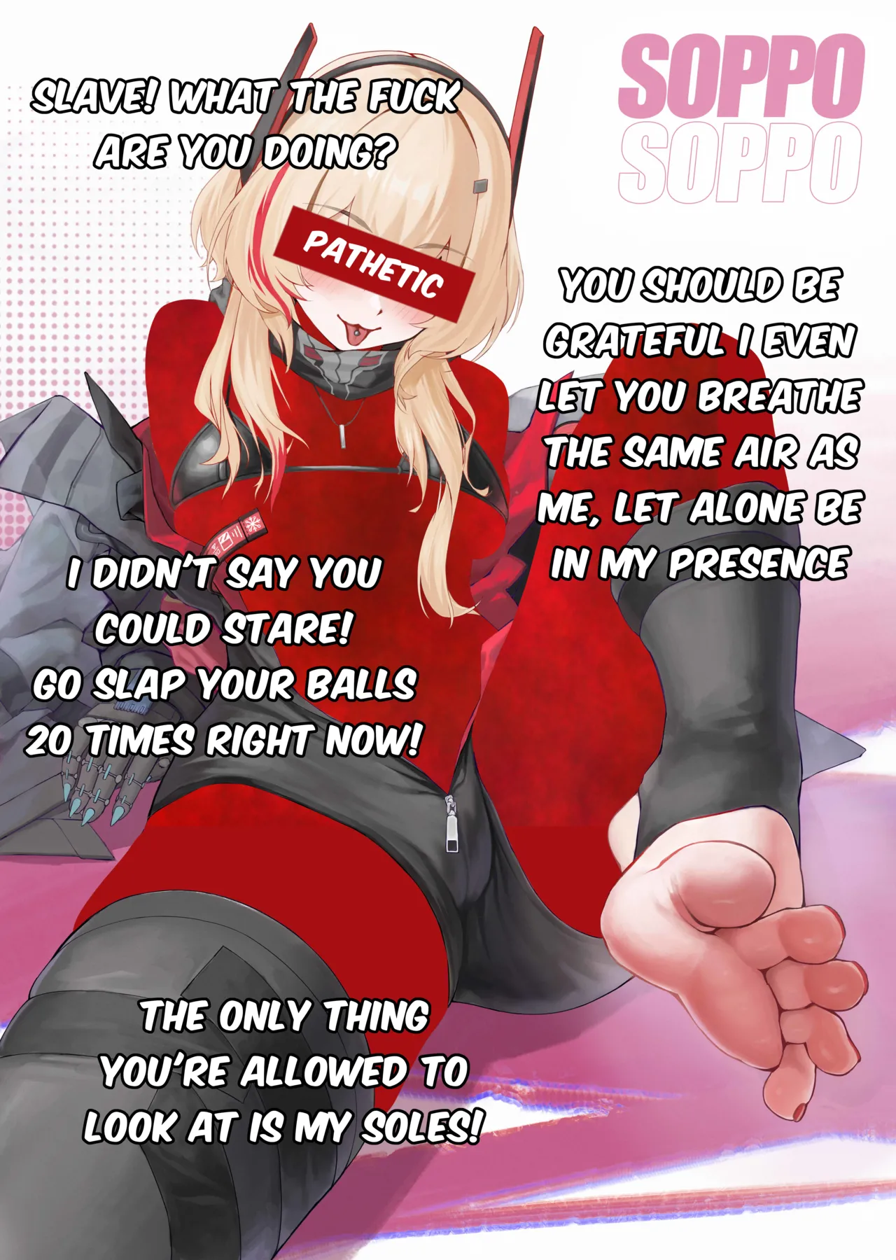 Random foot caption set for pathetic Censored Betas page 3 full