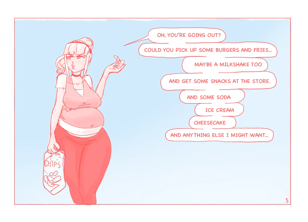 Cassandra's Weight Gain page 5 full