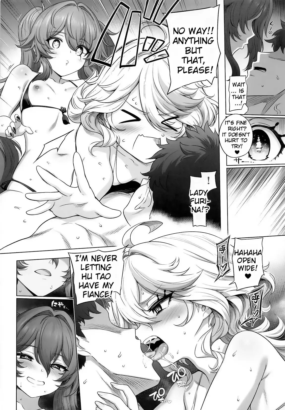 Furina Hu Tao Ninkatsu Kiroku - Furina &amp; Hu Tao Pregnancy Record page 7 full