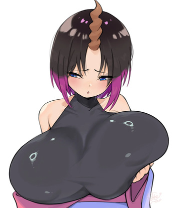 Milky dragon maid Elma cover