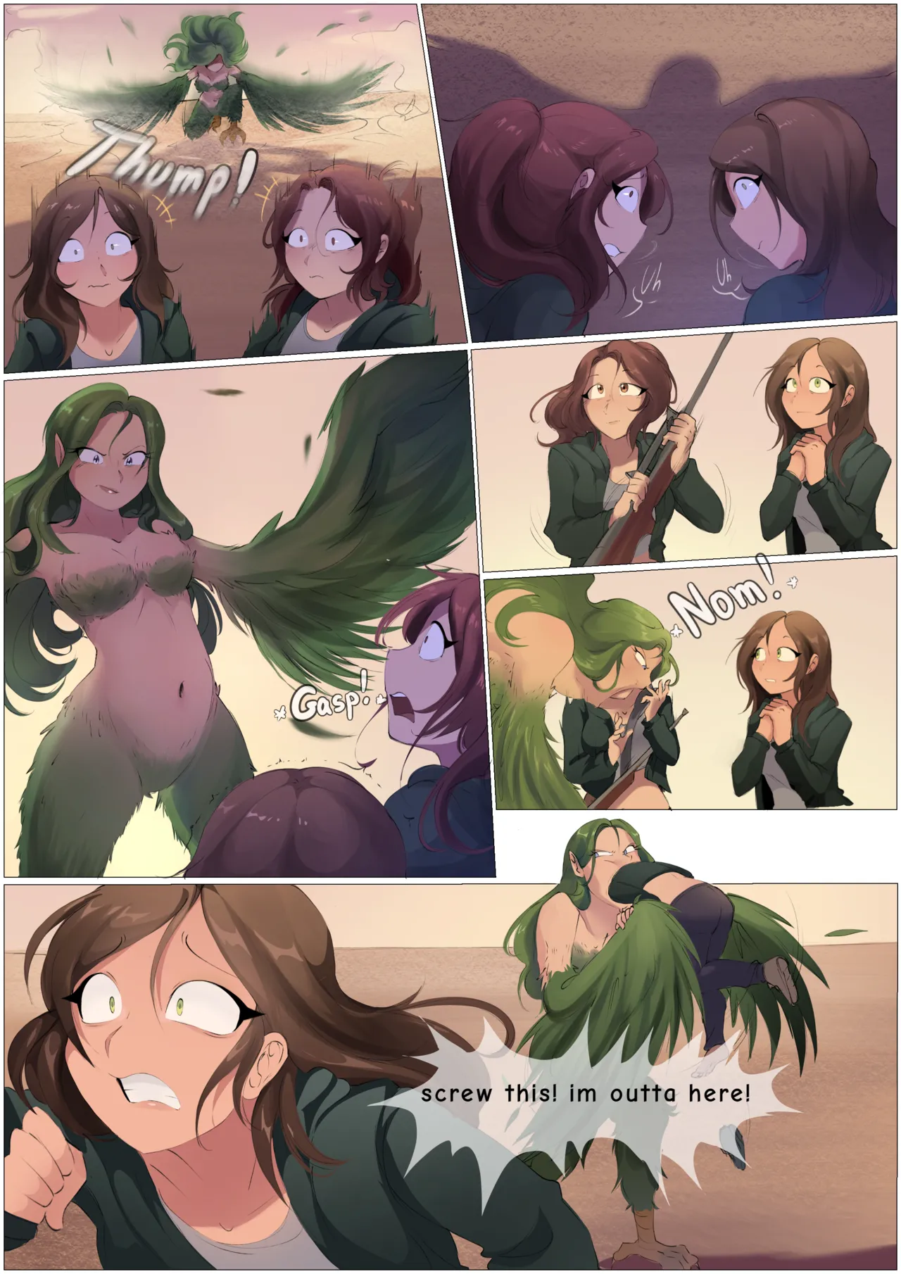 Creature Vore - Harpy Chapter page 6 full