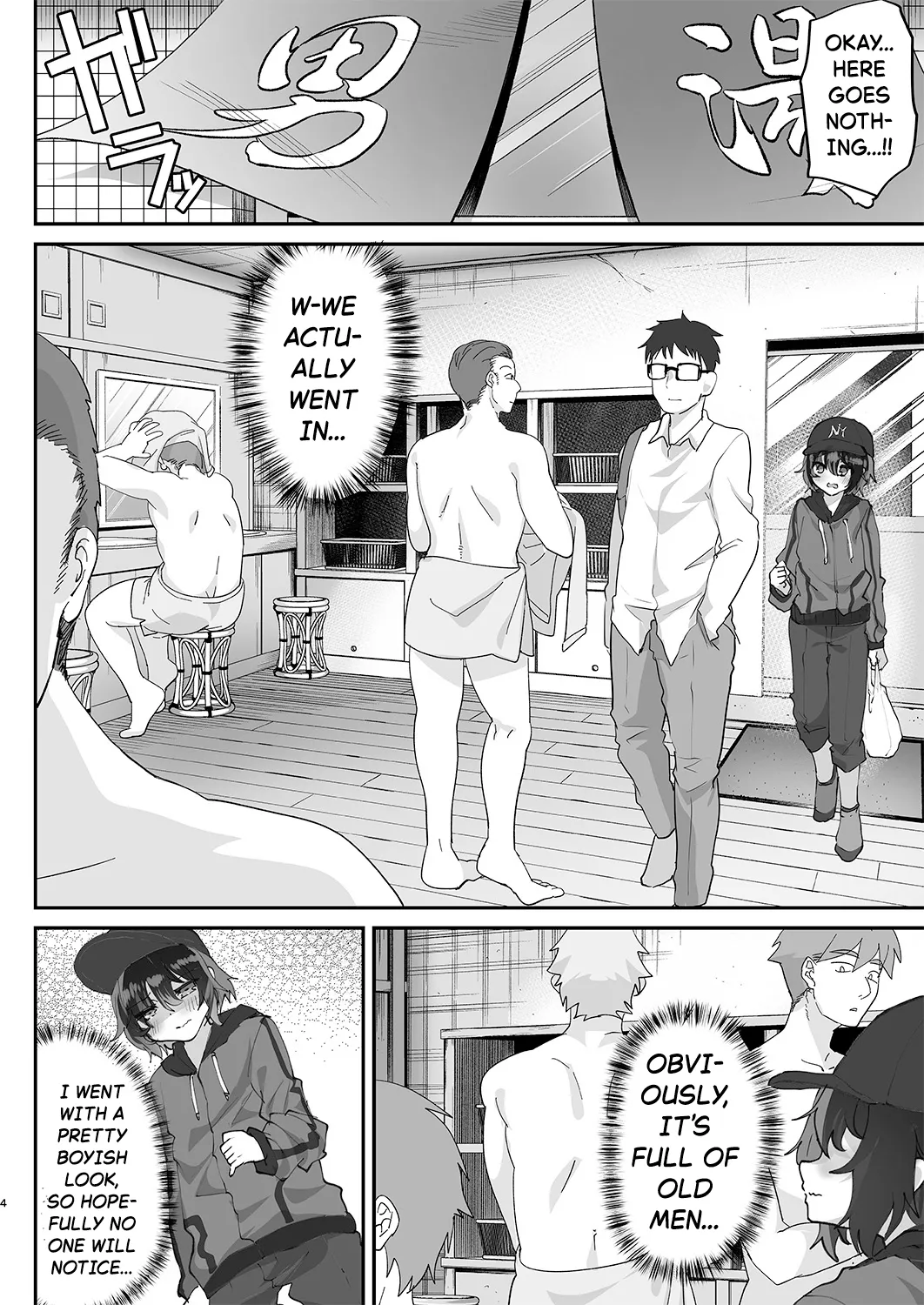 Otokoburo Challenge... Shippai! Sauna de Kakomare... | Men's Bath Challenge... Failed! Cornered in the Sauna... page 5 full