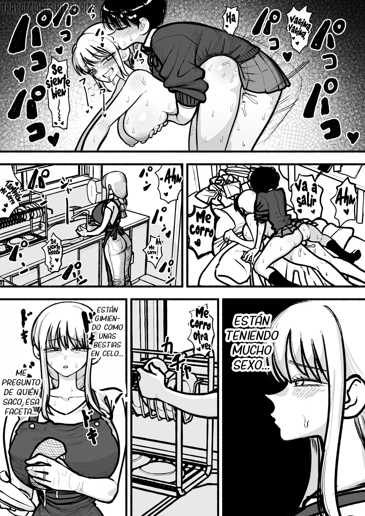 Musume no Futanari Tomodachi to Koubi suru no ga Shumi no Mama-san♥ | Una madre que tiene como pasatiempo tener sexo con las amigas futanaris de su hija♥ page 2 full